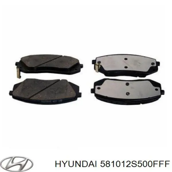 Pastillas de freno 581012S500FFF Hyundai/Kia