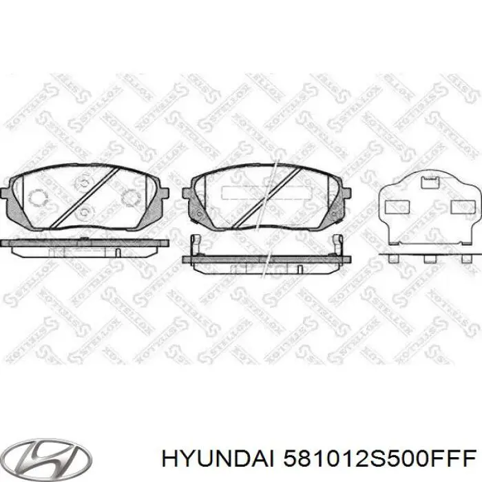 Pastillas de freno delanteras Hyundai/Kia 581012S500FFF