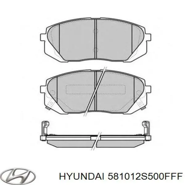 581012S500FFF Hyundai/Kia Pastillas delanteras