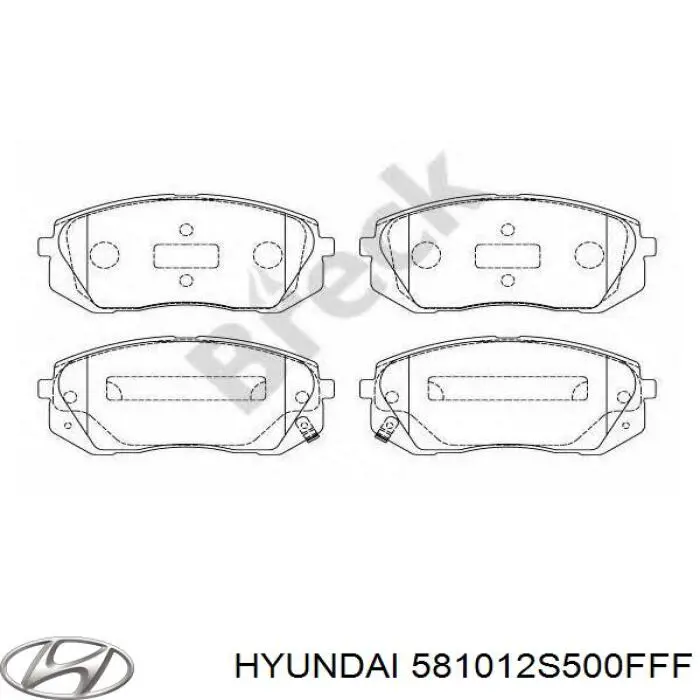Comprar 581012S500FFF Hyundai/Kia Pastillas delanteras de freno