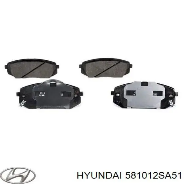 581012SA51 Hyundai/Kia Pastillas delanteras