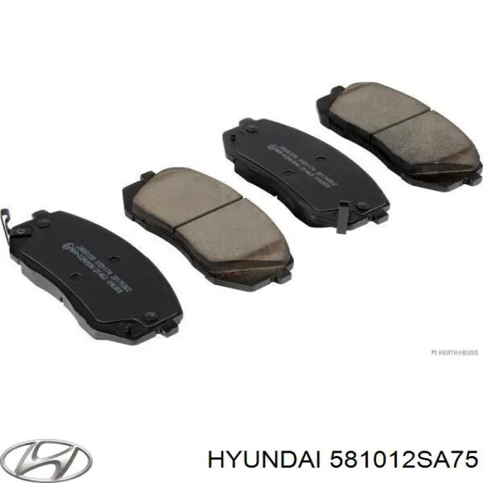 581012SA75 Hyundai/Kia Pastillas delanteras