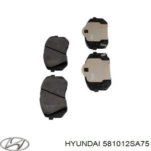 Comprar 581012SA75 Hyundai/Kia Pastillas delanteras de freno