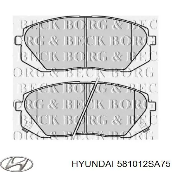 581012SA75 Hyundai/Kia pastillas de freno delanteras