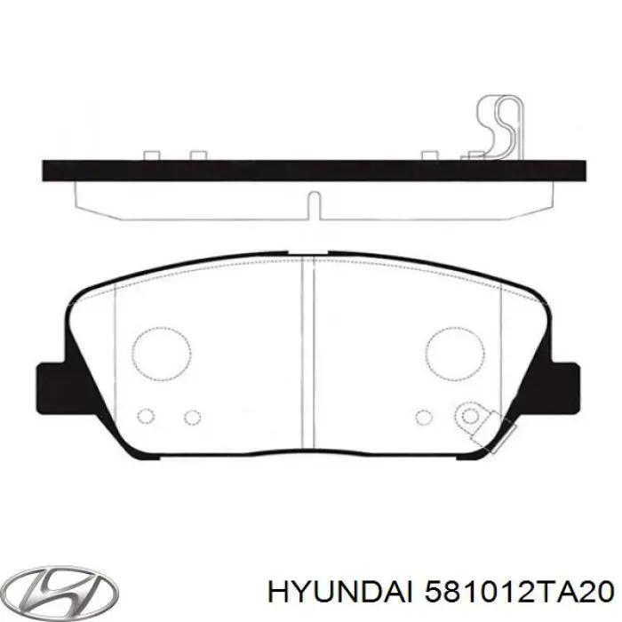 Comprar 581012TA20 Hyundai/Kia Pastillas delanteras de freno