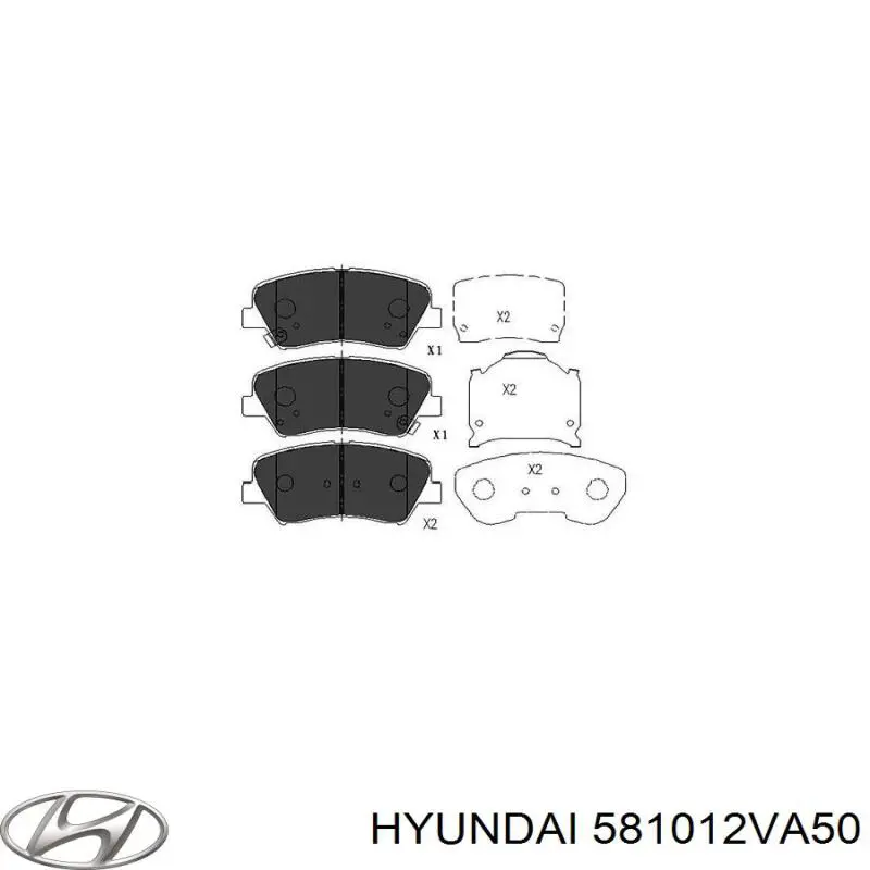 Comprar 581012VA50 Hyundai/Kia Pastillas delanteras de freno