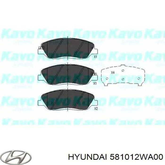 581012WA00 Hyundai/Kia Pastillas delanteras