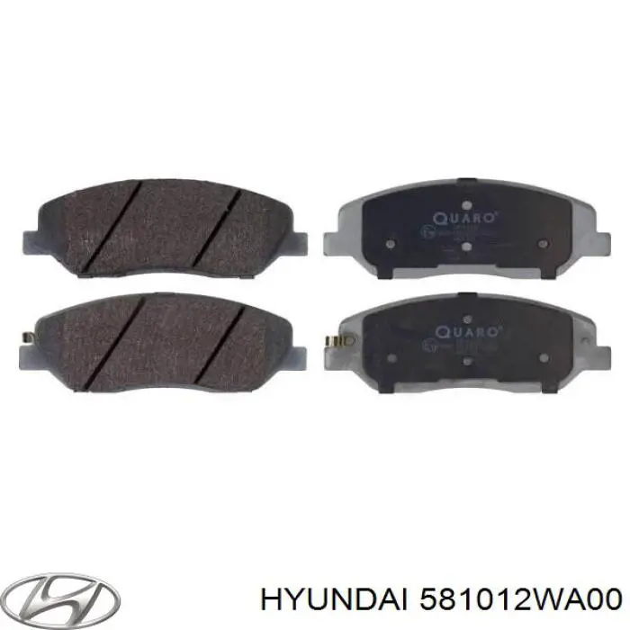 Comprar 581012WA00 Hyundai/Kia Pastillas delanteras de freno