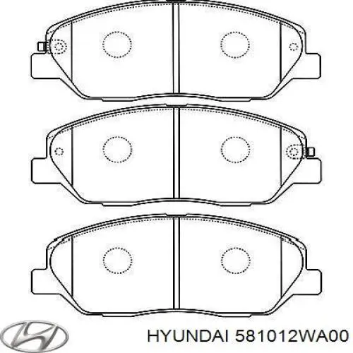 Pastillas de freno 581012WA00 Hyundai/Kia