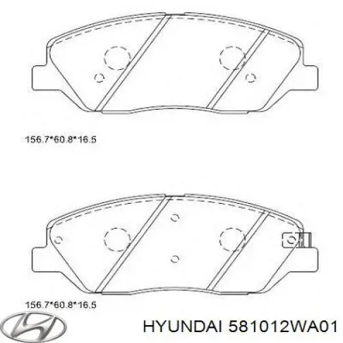 Pastillas de freno delanteras Ssang Yong 4813036B10