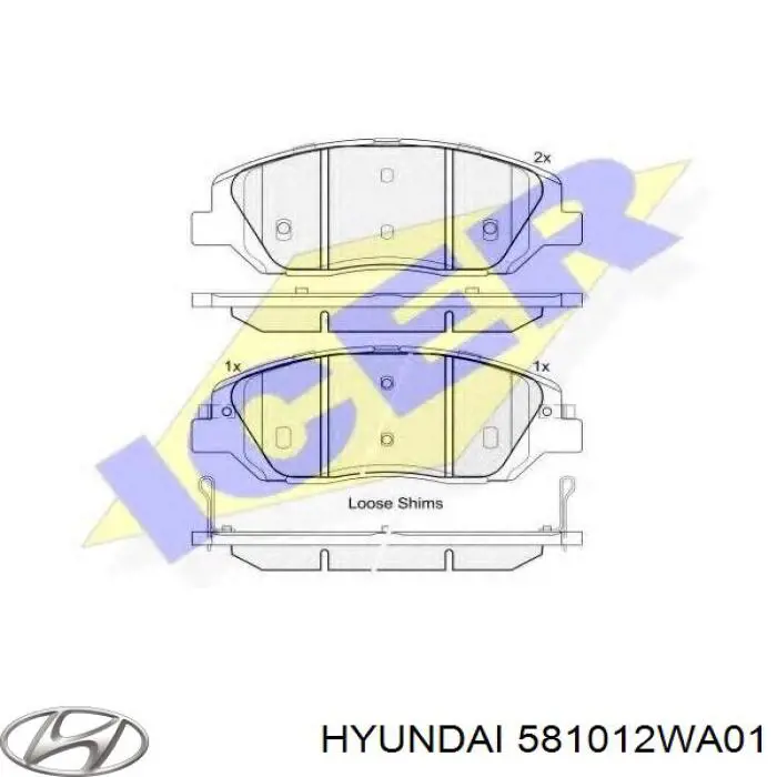 4813036B10 Ssang Yong Pastillas delanteras