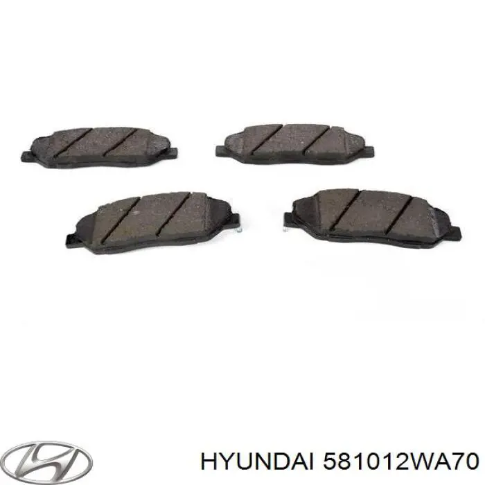 Comprar 581012WA70 Hyundai/Kia Pastillas delanteras de freno