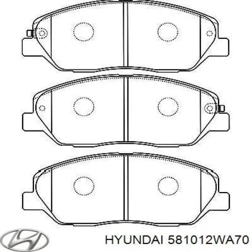 Pastillas de freno 581012WA70 Hyundai/Kia