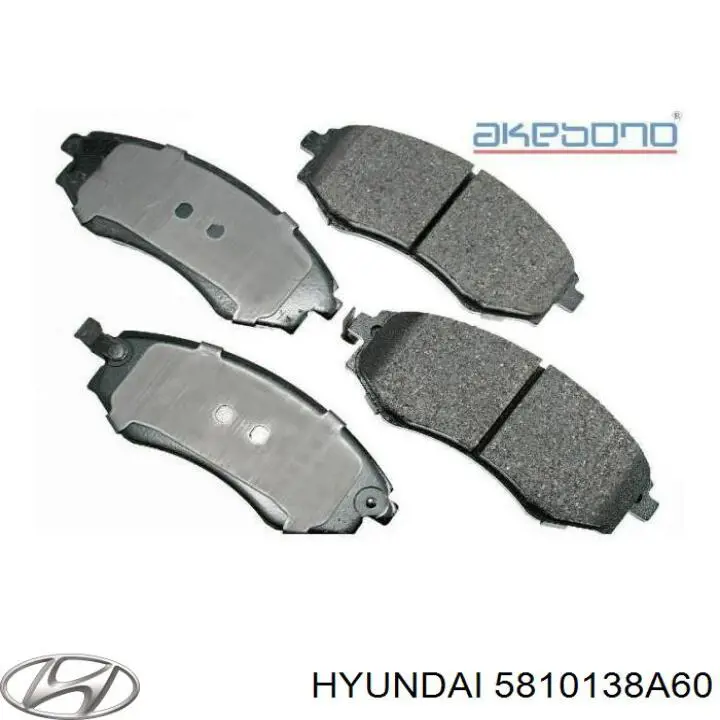 5810138A60 Hyundai/Kia pastillas de freno delanteras