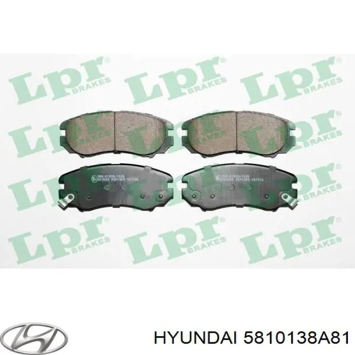 Comprar 5810138A81 Hyundai/Kia Pastillas delanteras de freno
