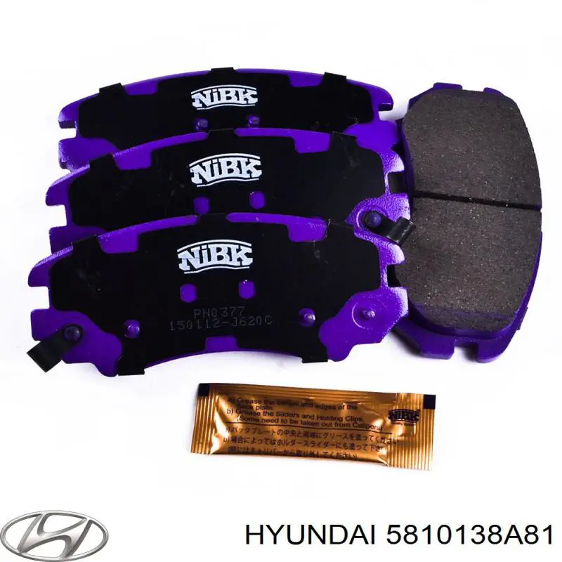Pastillas de freno 5810138A81 Hyundai/Kia