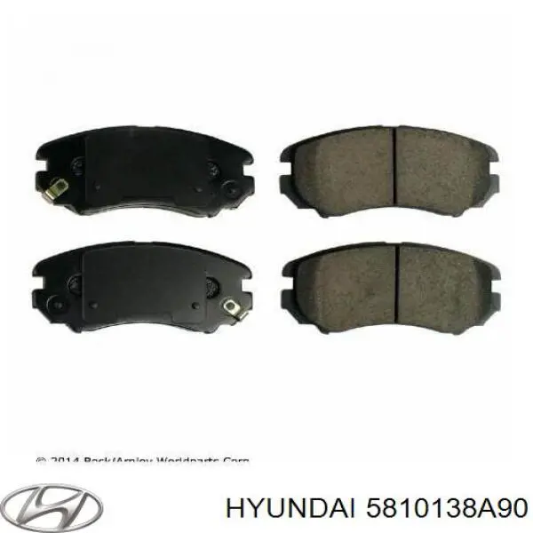 Comprar 5810138A90 Hyundai/Kia Pastillas delanteras de freno