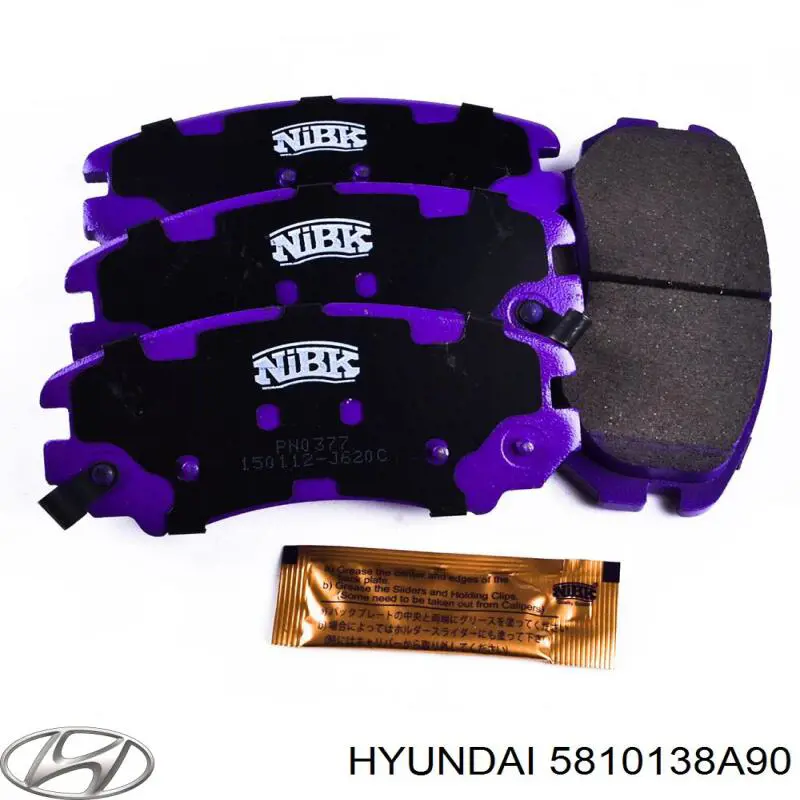 Pastillas de freno delanteras Hyundai/Kia 5810138A90