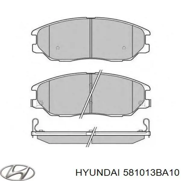 581013BA10 Hyundai/Kia pastillas de freno delanteras