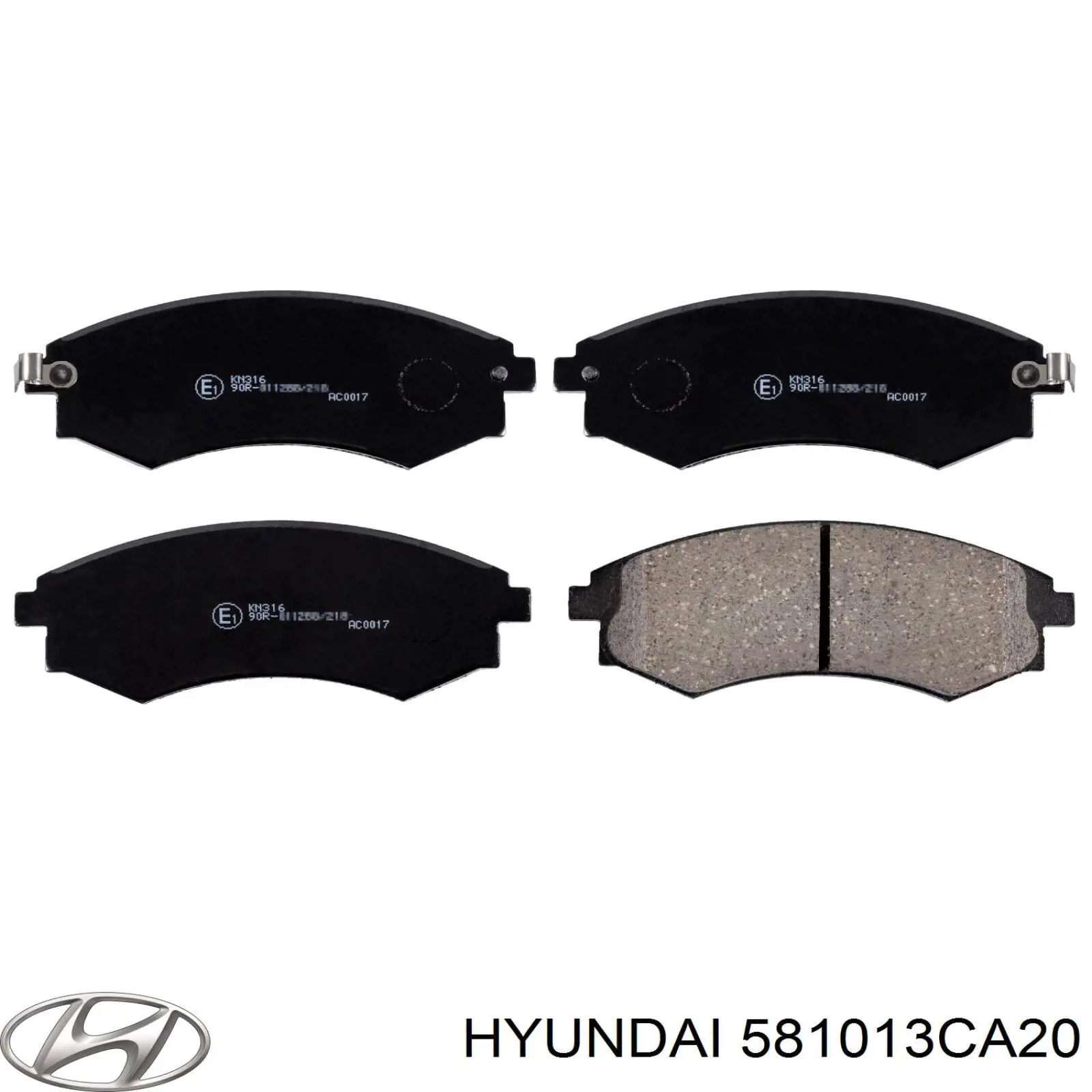 Pastillas de freno 581013CA20 Hyundai/Kia