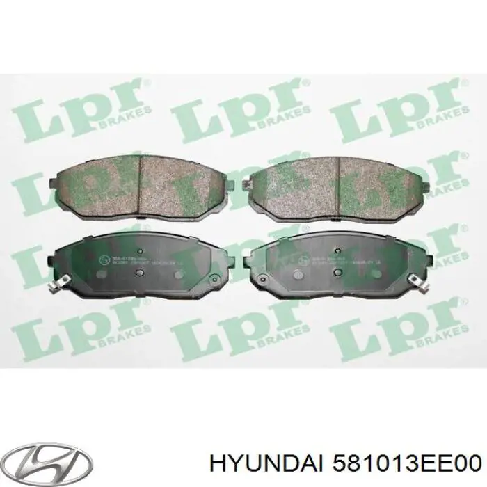 581013EE00 Hyundai/Kia pastillas de freno delanteras