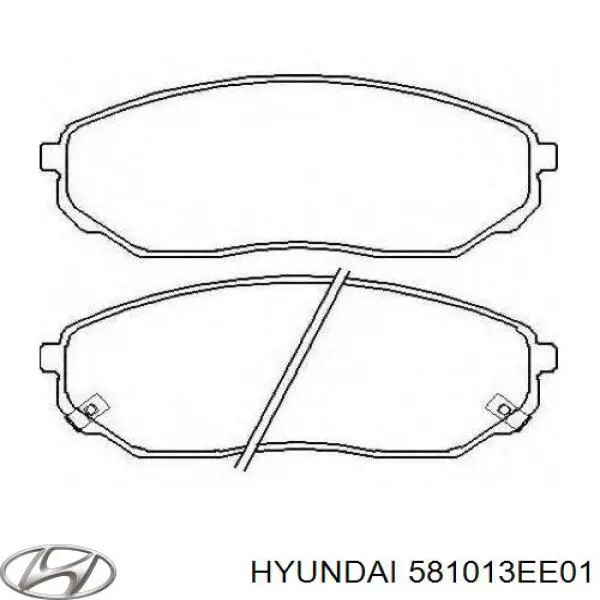 Comprar 581013EE01 Hyundai/Kia Pastillas delanteras de freno
