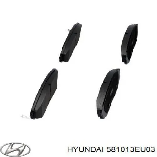 581013EU03 Hyundai/Kia pastillas de freno delanteras