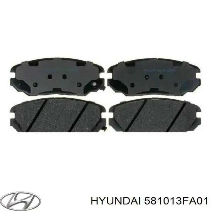 581013FA01 Hyundai/Kia pastillas de freno delanteras