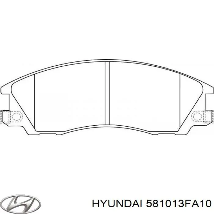 Comprar 581013FA10 Hyundai/Kia Pastillas delanteras de freno