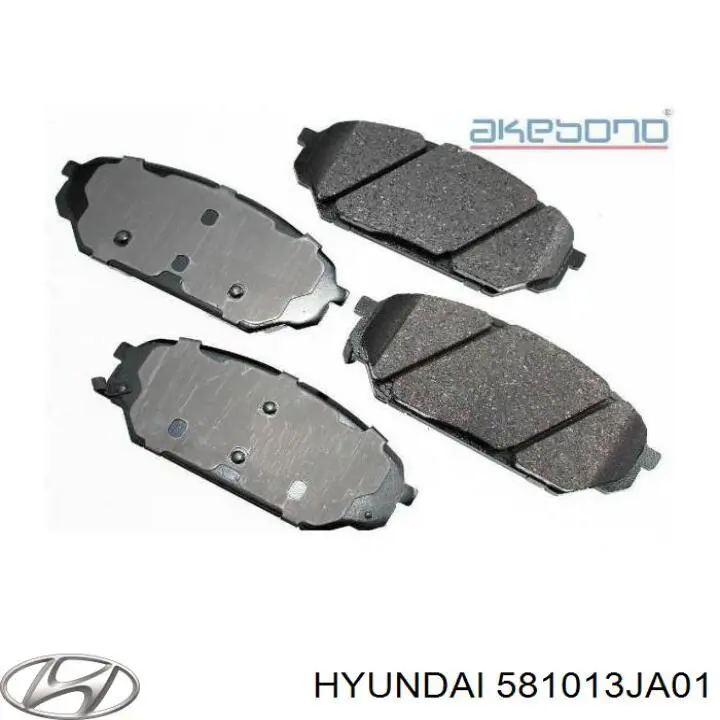 581013JA01 Hyundai/Kia pastillas de freno delanteras