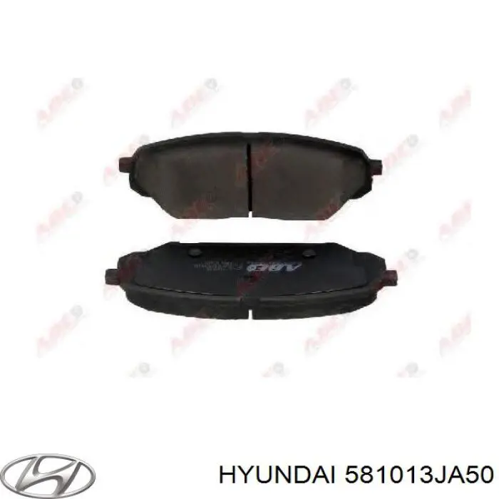 581013JA50 Hyundai/Kia pastillas de freno delanteras