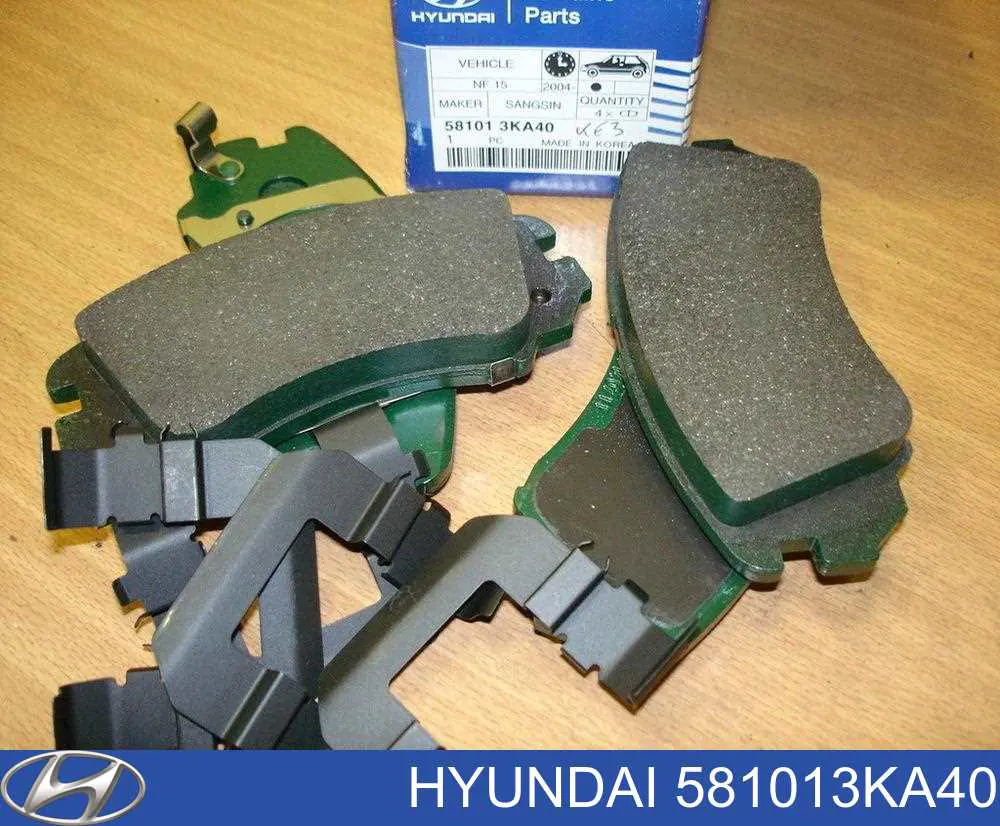 Comprar 581013KA40 Hyundai/Kia Pastillas delanteras de freno