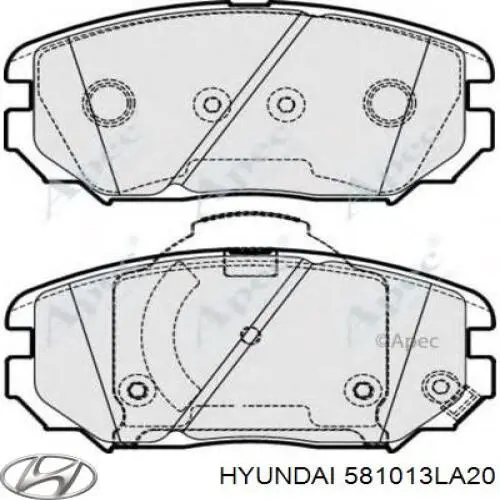 Pastillas freno delanteras Hyundai/Kia 581013LA20 precio, desde 34,65 EUR