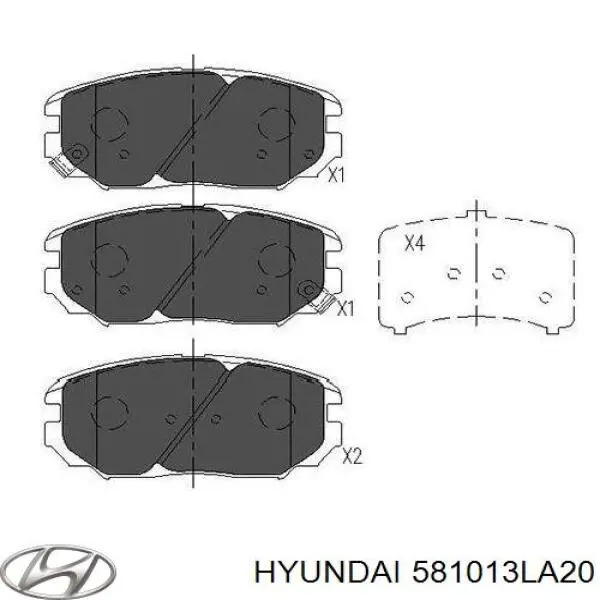 Comprar 581013LA20 Hyundai/Kia Pastillas delanteras de freno