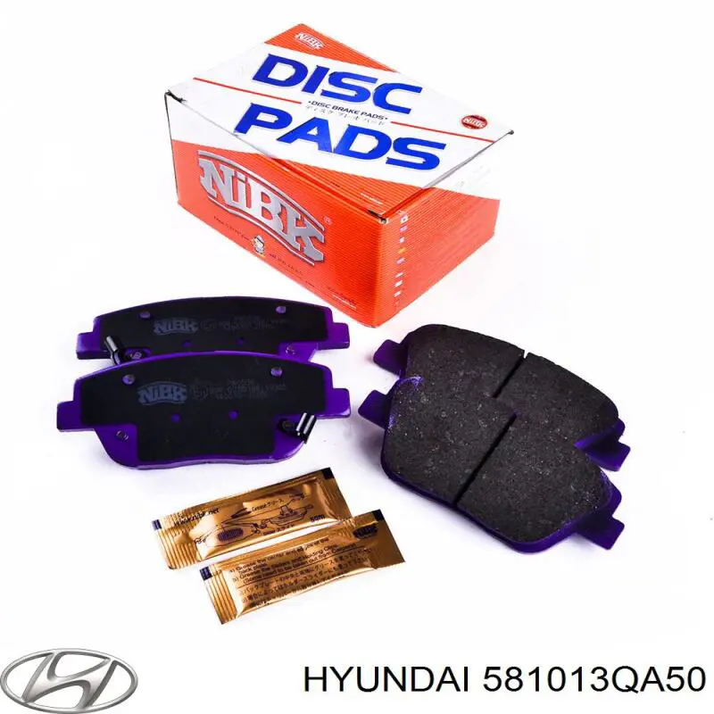 Pastillas de freno 581013QA50 Hyundai/Kia