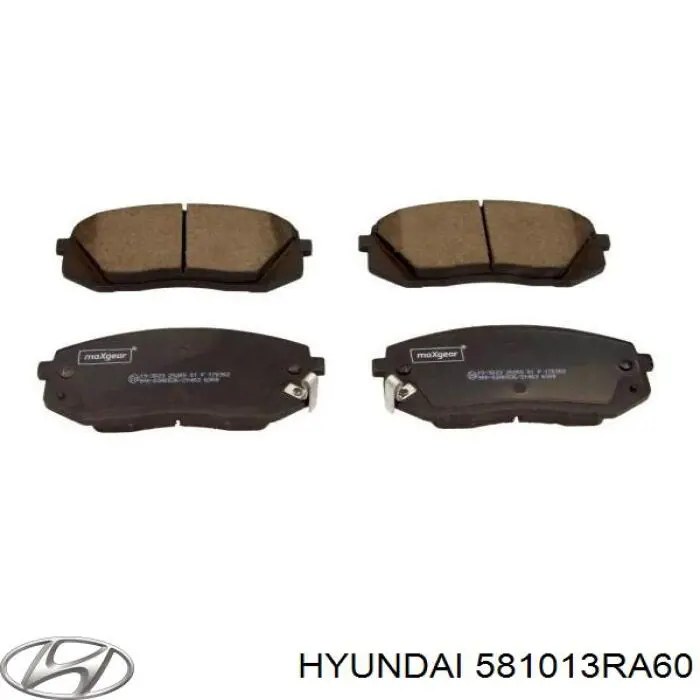 Pastillas de freno delanteras Hyundai/Kia 581013RA60
