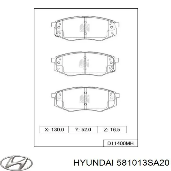 Pastillas freno delanteras Hyundai/Kia 581013SA20 precio, desde 32,54 EUR