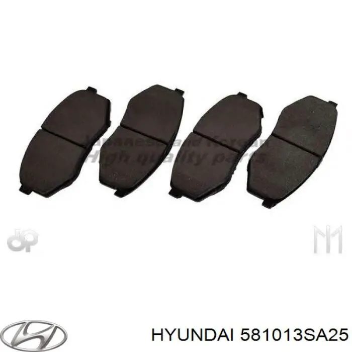 581013SA25 Hyundai/Kia pastillas de freno delanteras
