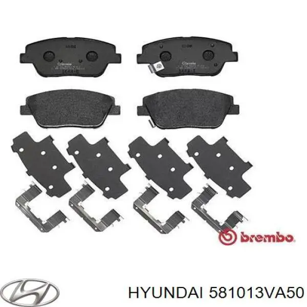 Pastillas de freno 581013VA50 Hyundai/Kia