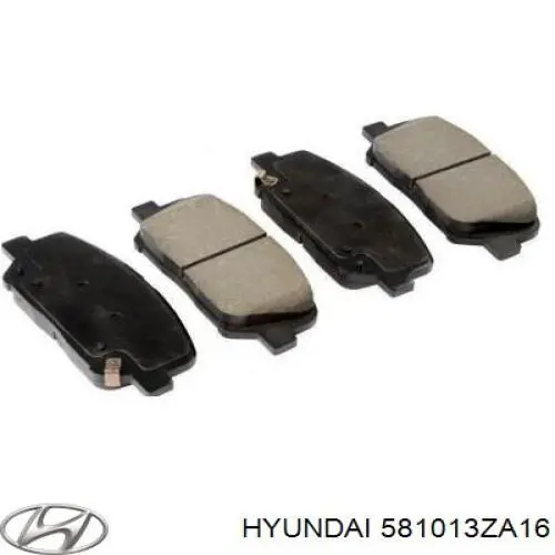 Pastillas de freno 581013ZA16 Hyundai/Kia