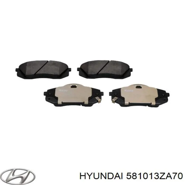 Pastillas de freno delanteras Hyundai/Kia 581013ZA70