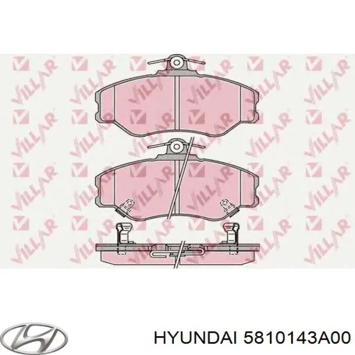 Pastillas de freno 5810143A00 Hyundai/Kia