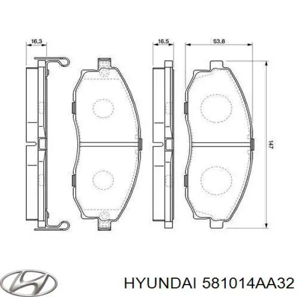 Pastillas freno delanteras Hyundai/Kia 581014AA32 precio, desde 25,53 EUR