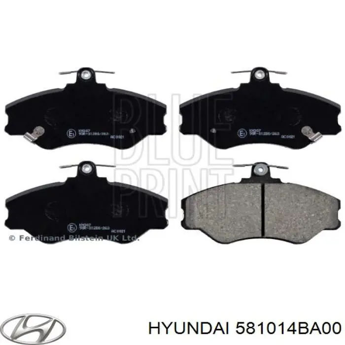 581014BA00 Hyundai/Kia pastillas de freno delanteras