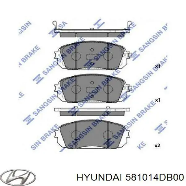 SP1191 Hyundai/Kia pastillas de freno delanteras