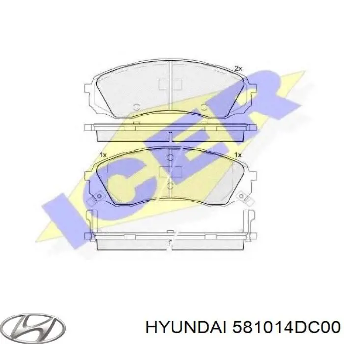 Pastillas freno delanteras Hyundai/Kia 581014DC00 precio, desde 27,97 EUR