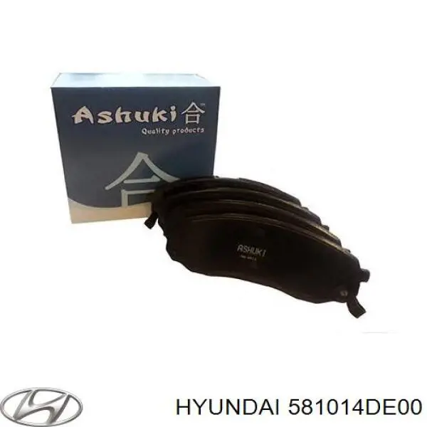 Pastillas de freno 581014DE00 Hyundai/Kia