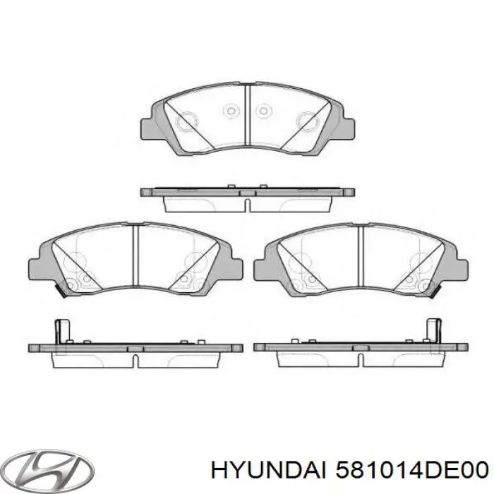 Pastillas freno delanteras Hyundai/Kia 581014DE00 precio, desde 32,49 EUR