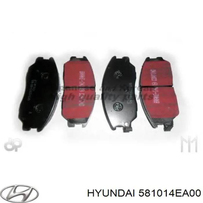 581014EA00 Hyundai/Kia pastillas de freno delanteras