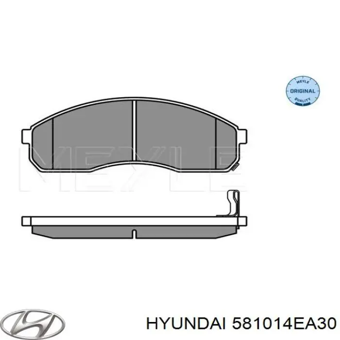 Pastillas de freno 581014EA30 Hyundai/Kia